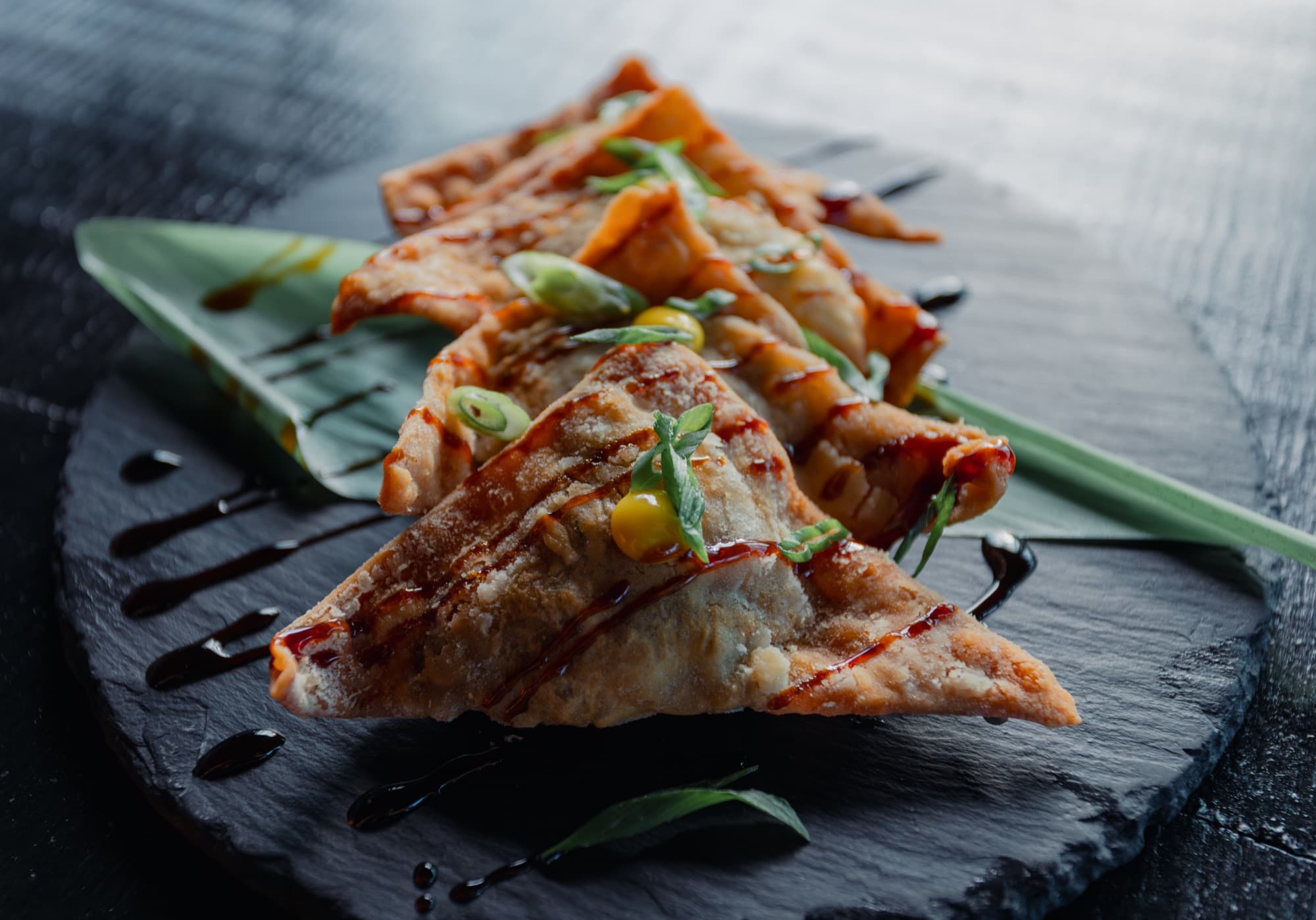 Stacked quesadillas with dipping sauce