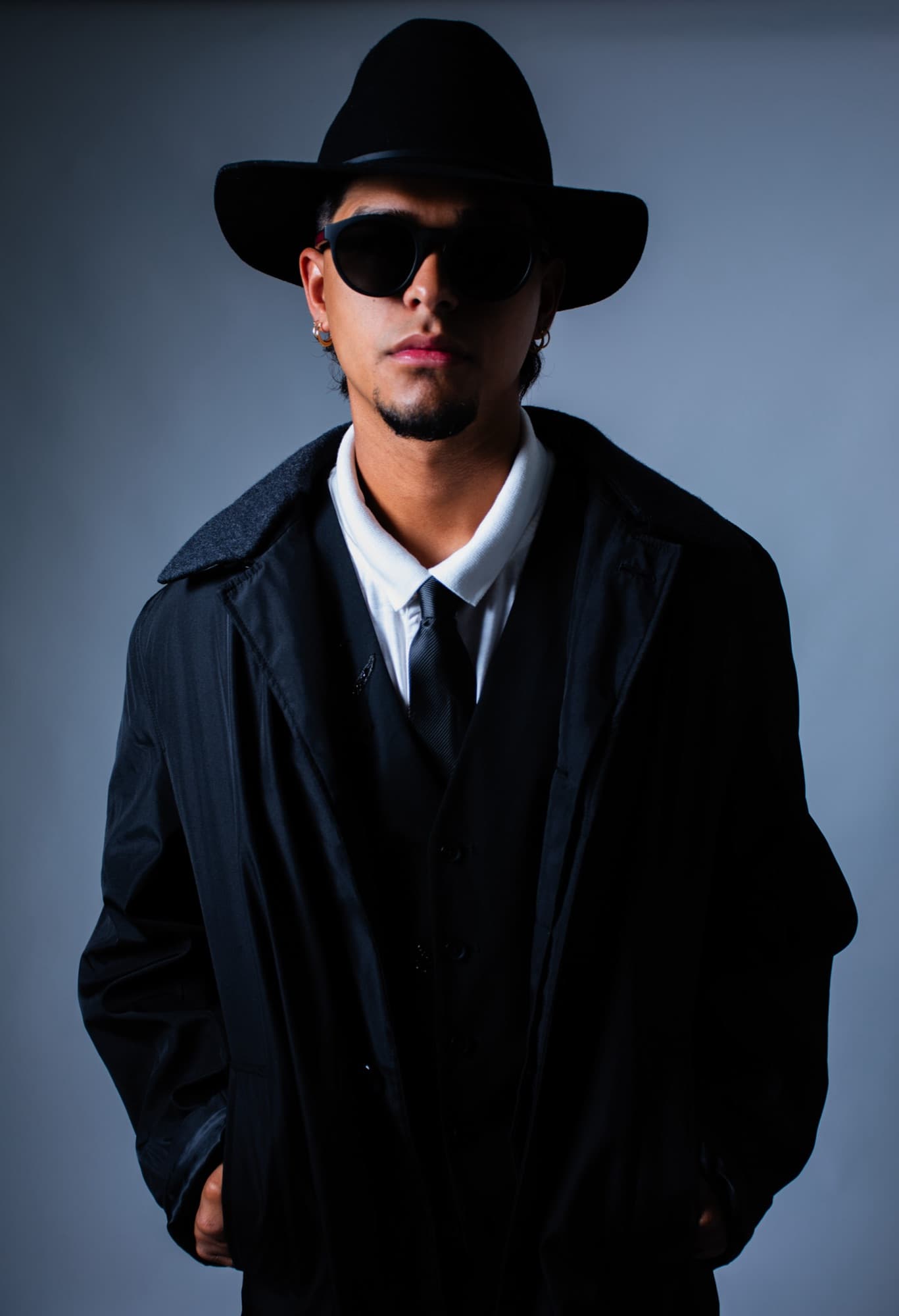 Portrait in a blue coat